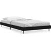 vidaXL Struttura del letto nera 100x200 cm in materiale ligneo
