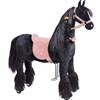 Ponnie Cavallo meccanico da equitazione Ponnie Ebony M con sella rosa