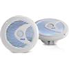 Pyle Scatole per altoparlanti da esterno Pyle - Scatola per altoparlanti - Altoparlante passivo impermeabile da 150 Watt, a 2 vie, con luci LED in bianco
