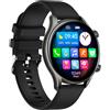 myPhone EL Smartwatch Orologio da polso 1,32" Display impermeabile IP67 Nero