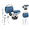 Bosch GOL 32 G Livella ottica professionale 400 Gon 120 m IP 54 ( 06159940AY ) + treppiede BT 160 + righello graduato GR 500 + custodia