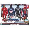 Hasbro Set di 4 figure Avengers 30 cm Black Panther Iron Man Captain America Spiderman di Hasbro