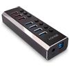 LINDY 4 Port USB 3.0 Hub mit 3 Schnellladeports