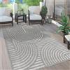 Paco Home Tappeto da esterno resistente alle intemperie Boho & Skandi Effetto 3D per terrazza, balcone e giardino Dimensioni 160x220 cm