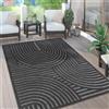 Paco Home Tappeto da esterno resistente alle intemperie Boho & Skandi effetto 3D per terrazza, balcone e giardino Dimensioni 140x200 cm