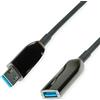ROLINE Cavo ripetitore attivo USB 3.2 Gen 1 (AOC), ST/BU, nero, 10 m