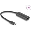 DELOCK USB Type-C Adapter zu HDMI 8K HDR Funktion Aluminium