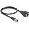 Delock 60067 DELOCK M12 Adapterkabel D-kodiert 4 Pin ST zu RJ45,Bu 50 cm