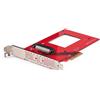 StarTech.com Scheda adattatore da U.3 a PCIe, adattatore PCIe 4.0 x4 per SSD U.3 NVMe da 2,5", scheda aggiuntiva PCI Express SFF-TA-1001 per desktop/server, conforme a TAA - Indipendente dal Sistema Operativo