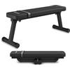 Zipro Panca piana Zipro Plank - Panca fitness pieghevole per la casa Ultracompatta con maniglia per il trasporto Resistente fino a 230 kg Panca da allenamento per manubri e hip