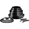 Tefal Ingenio Easy Cook & Clean Set di pentole 10 pezzi - Rosso L1529402