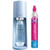 SodaStream Gasatore acqua + bottiglia da 1l + 1 bombola - blu pastello Sodastream 1012811333