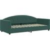vidaXL Letto da giorno verde scuro 90x200 cm in velluto