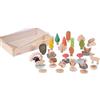 TickiT Set di 37 figure in legno per attività didattiche Foresta