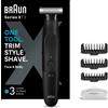 Braun Series X Hybrid, regolabarba elettrico da uomo e rasoio per il corpo con lama 4D SkinShield impermeabile senza fili XT3100