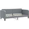 vidaXL Letto da giorno grigio chiaro 80x200 cm tessuto