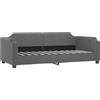 vidaXL Letto da giorno grigio scuro 80x200 cm tessuto