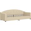 vidaXL Letto da giorno crema 80x200 cm in tessuto