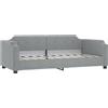 vidaXL Letto da giorno grigio chiaro 80x200 cm tessuto