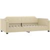 vidaXL Letto da giorno crema 80x200 cm in tessuto