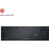 CHERRY KW X ULP - Tastiera - retroilluminata - senza fili - 2,4 GHz, Bluetooth 5.2, cablata - USA con simbolo Euro - Tastiera: CHERRY MX Ultra Low Profile - Nero - confezione senza plastica