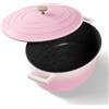 STONELINE® Cocotte ovale 32x25 cm Rosa | con coperchio