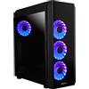 Chieftec Scorpion III Case per Gaming Nero in Vetro Temperato