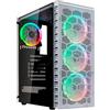 Kolink Observatory Lite Mesh Case PC Midi Tower Bianco con Ventole 120 mm