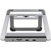 EXSYS EX-1223HM Docking station per notebook e replicatore di porte Wired USB 3.2 Gen 1 (3.1 Gen 1) Type-A Argento (EX-1223HM)