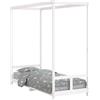 vidaXL Letto per bambini bianco 80x200 cm in legno di pino massiccio