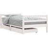 vidaXL Lettino con cassetti bianco 80x160 cm in legno di pino massiccio