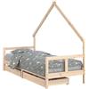 vidaXL Letto per bambini con cassetti 80x200 cm in legno di pino massiccio