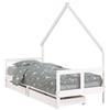 vidaXL Letto per bambini con cassetti bianco 80x200 cm in legno di pino massiccio