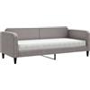 vidaXL Lettino con materasso Taupe 80x200 cm in tessuto