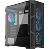 Raijintek PONOS Ultra Mesh Midi-Tower, vetro temperato - nero
