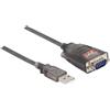 DELOCK Adapter USB 2.0 Typ-A zu 1 x Seriell RS-232 D-Sub 9