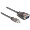 DELOCK Adapter USB 2.0 Typ-A zu 1 x Seriell RS-232 D-Sub 9
