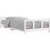 vidaXL Letto per bambini bianco 90x200 cm in legno di pino massiccio