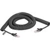 DELOCK Cavo a spirale RJ45 da spina a spina Cat.5e 3m nero