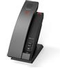 Snom HD101, telefono IP, nero, ricevitore wireless, da tavolo/da parete, antibatterico, 1,881792 - 1,897344 GHz
