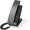 Snom HD100, telefono IP, nero, ricevitore con cavo, da tavolo/da parete, antibatterico, Gigabit Ethernet