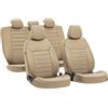 LAMPA Lussuoso set di coprisedili universali Skeentex beige per auto