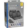 LAMPA Set di coprisedili in tessuto jacquard Glamour-Basic per sedili auto in colore antracite
