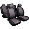 LAMPA Set coprisedili auto universali in tessuto jacquard Diago, nero