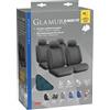 LAMPA Set di coprisedili e copripoggiatesta Glamour-Basic Fit in jacquard nero