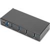 DIGITUS DA-70257 Hub USB 3.0 DIGITUS linea industriale, 4 porte