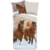 Muller Textil Set di biancheria da letto in flanella Good Morning Ponies Colore Multi Dimensioni 135x200+80x80