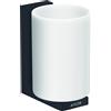 hansgrohe AXOR UNIVERSAL Rectangular godet à dents, métal, verre blanc, 42604670, 42604670