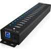 RaidSonic IB-HUB1717-U3 Hub USB a 16+1 porte
