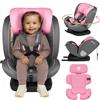 Lionelo Seggiolino auto Lionelo Bastiaan i-Size dalla nascita a 12 anni, da 0 kg a 36 kg, i-Size, Isofix + Top Tether - rosa